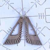 Nordische Ohrhänger ’Runenschuppe’ – Handgemacht aus echtem